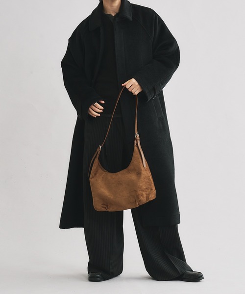 SELLE GLANT（セレグランテ）の「SUEDE LIKE DESIGN SHOULDER BAG / スエードライクデザインショルダーバッグ（ショルダーバッグ・メンズ・ダークブラウン/ベージュ/ネイビー/ブラック・FREE）」の21枚目の写真