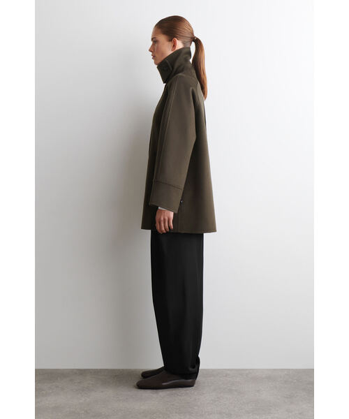 COS ショートコート ファネルネックダブルフェイスウールショートコート（その他アウター