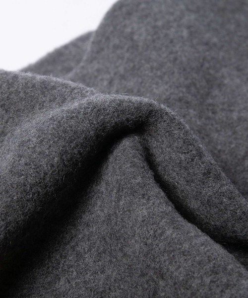 GANNI（ガニー）の「GANNI Double Face Wool Solid Scarf ガニー ダブルフェイス ソリッド  スカーフ（ストール/ショール・レディース・グレー系1/ネイビー・FREE）」の10枚目の写真