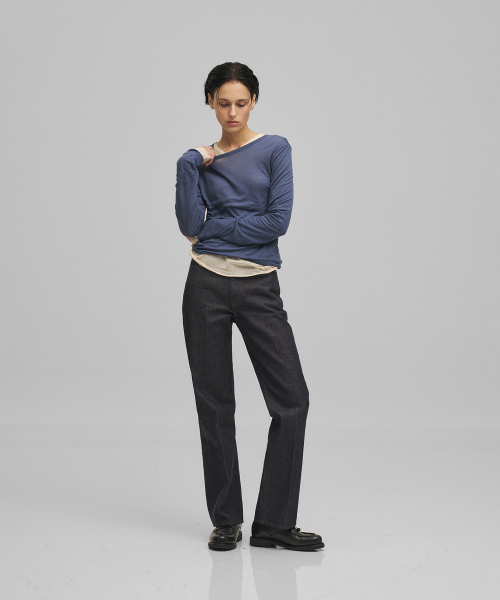 ANOTHER OFFICE WOMEN(アナザー オフィス ウーマン)の「w. Standard Kuroki Denim Pants (Indigo)(デニムパンツ・レディース・その他・36/34)」の4枚目の写真
