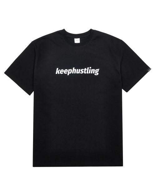 KEEPHUSTLING(キープハッスリング)の「オリジナルロゴ 半袖Tシャツ (ブラック)(Tシャツ/カットソー・レディース・ブラック・MEDIUM/LARGE)」の1枚目の写真