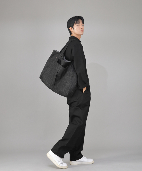 SAINTCREW(セントクルー)の「メガビッグサイズカーゴエコバッグ MCE-142 デニムブラック BKS(エコバッグ/サブバッグ・メンズ・その他・フリー)」の9枚目の写真