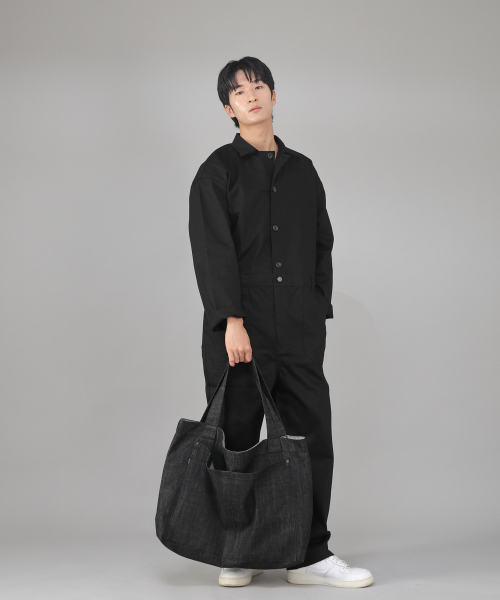 SAINTCREW(セントクルー)の「メガビッグサイズカーゴエコバッグ MCE-142 デニムブラック BKS(エコバッグ/サブバッグ・メンズ・その他・フリー)」の5枚目の写真