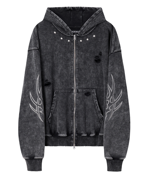 Tribal Hooded Zip-up (TO0024)（パーカー）｜FLAVORISM（フレーバ