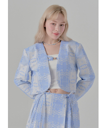 FREEANG（フリアン）の「Jacquard Buckle Jacket - Blue（テーラードジャケット）」