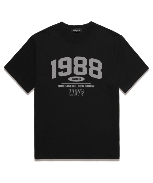 BARIGATE(バリゲート)の「1988 WHYオーバーフィット半袖Tシャツ(BS024)ブラック(Tシャツ/カットソー・レディース・その他・SMALL/MEDIUM/LARGE/XX-LARGE/X-LARGE)」の1枚目の写真
