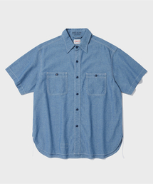 OUTSTANDING（アウトスタンディング）の「USN UTILITY CHAMBRAY HALF SHIRT_L.BLUE（シャツ/ブラウス・メンズ）」