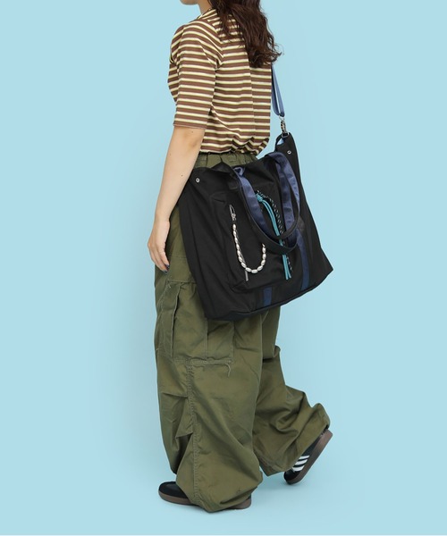 CONTROL FREAK（コントロールフリーク）の「CONTROL FREAK / CTFK（コントロールフリーク）ミリタリーチャームトート（トートバッグ・レディース・ブラック/カーキ・FREE）」の22枚目の写真