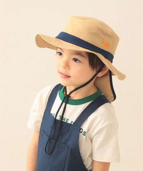BEAMS mini(ビームスミニ)の「アドベンチャーハット 2026SS(ハット・キッズ・ピンク/ベージュ/サックスブルー・ONE SIZE)」の1枚目の写真
