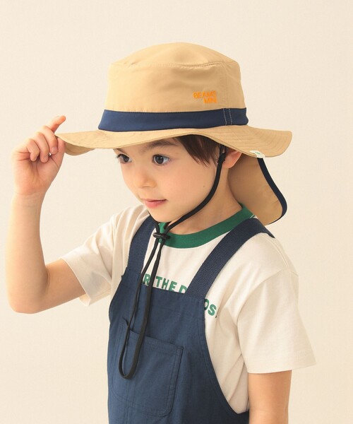 BEAMS mini(ビームスミニ)の「アドベンチャーハット 2026SS(ハット・キッズ・ピンク/ベージュ/サックスブルー・ONE SIZE)」の18枚目の写真