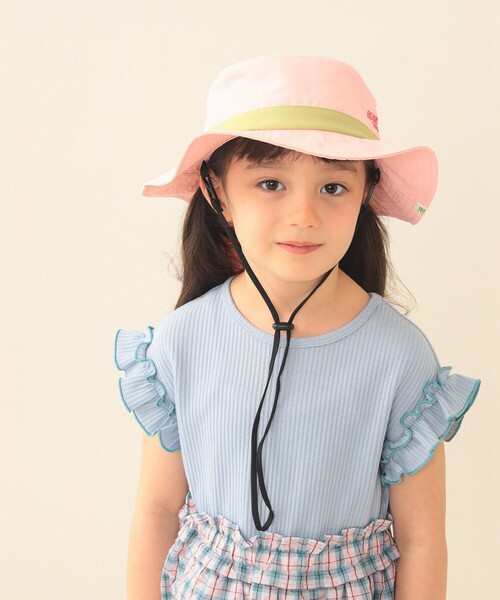 BEAMS mini(ビームスミニ)の「アドベンチャーハット 2026SS(ハット・キッズ・ピンク/ベージュ/サックスブルー・ONE SIZE)」の15枚目の写真