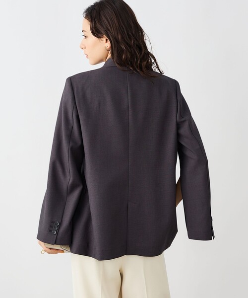 NOLLEY’S Sophi(ノーリーズソフィ)の「《セットアップ対応》ウォッシャブルドライシャーク2WAYスリットジャケット(テーラードジャケット・レディース・グレイッシュベージュ/チャコールグレー・38/36)」の10枚目の写真