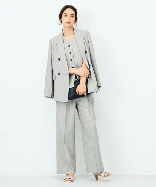 NOLLEY’S Sophi(ノーリーズソフィ)の「《セットアップ対応》ウォッシャブルドライシャーク2WAYスリットジャケット(テーラードジャケット・レディース・グレイッシュベージュ/チャコールグレー・38/36)」の22枚目の写真