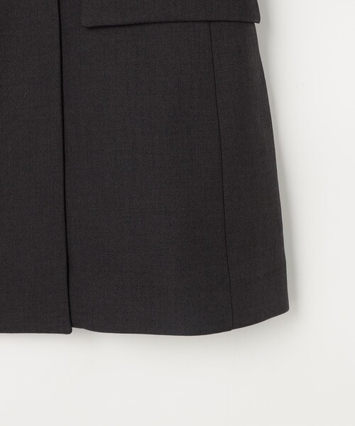 NOLLEY’S Sophi（ノーリーズソフィ）の「《セットアップ対応》ウォッシャブルドライシャーク2WAYスリットジャケット（テーラードジャケット・レディース・グレイッシュベージュ/チャコールグレー・38/36）」の11枚目の写真