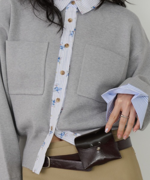 Unitage(ユニテージ)の「シングルポーチベルト【select item】(ボディバッグ/ウエストポーチ・レディース・ブラック/ブラウン・FREE)」の4枚目の写真