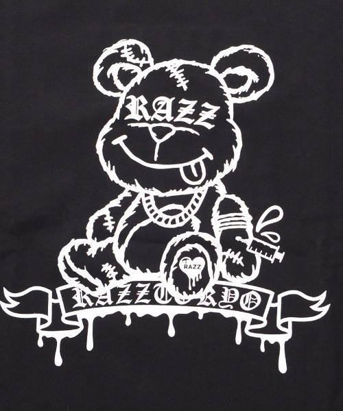 RAZZIS（ラズ）の「『RAZZIS/ラズイズ』DRAG OVERDOSE刺繍 ベアプリント天竺長袖Tシャツ （Tシャツ/カットソー・メンズ・ホワイト/ブラック・M/L）」の20枚目の写真