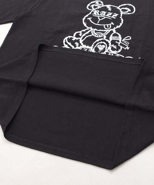 RAZZIS（ラズ）の「『RAZZIS/ラズイズ』DRAG OVERDOSE刺繍 ベアプリント天竺長袖Tシャツ （Tシャツ/カットソー・メンズ・ホワイト/ブラック・M/L）」の22枚目の写真