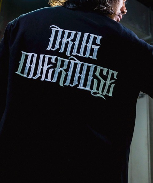 RAZZIS（ラズ）の「『RAZZIS/ラズイズ』DRAG OVERDOSE刺繍 ベアプリント天竺長袖Tシャツ （Tシャツ/カットソー・メンズ・ホワイト/ブラック・M/L）」の7枚目の写真
