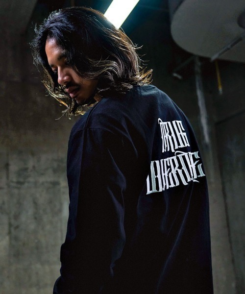 RAZZIS（ラズ）の「『RAZZIS/ラズイズ』DRAG OVERDOSE刺繍 ベアプリント天竺長袖Tシャツ （Tシャツ/カットソー・メンズ・ホワイト/ブラック・M/L）」の9枚目の写真