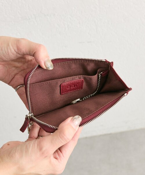 ear PAPILLONNER（イアパピヨネ）の「【PEZ(ペッツ)×ear】本革フラグメントケース（財布・レディース・ブラック/カーキ/ボルドー・FREE）」の10枚目の写真