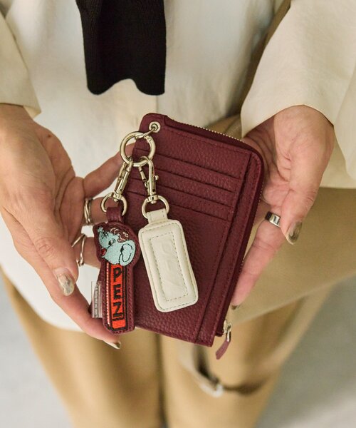 ear PAPILLONNER（イアパピヨネ）の「【PEZ(ペッツ)×ear】本革フラグメントケース（財布・レディース・ブラック/カーキ/ボルドー・FREE）」の8枚目の写真