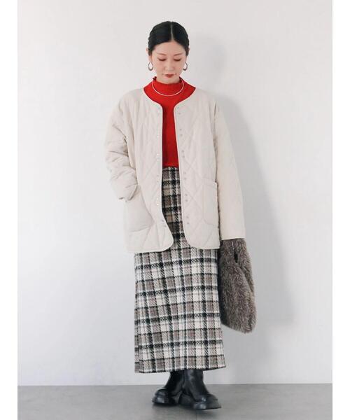 Samansa Mos2 blue(サマンサモスモスブルー)の「チェック柄スカート(スカート・レディース・グリーン/ブラック/ベージュ・F)」の8枚目の写真