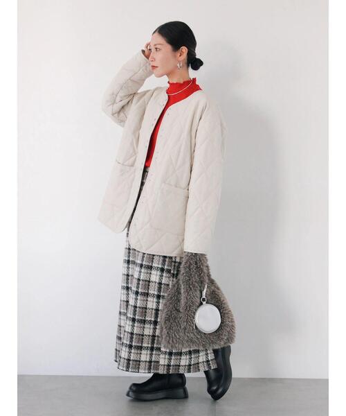 Samansa Mos2 blue(サマンサモスモスブルー)の「チェック柄スカート(スカート・レディース・グリーン/ブラック/ベージュ・F)」の9枚目の写真