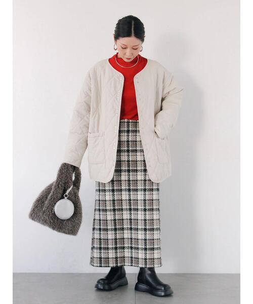 Samansa Mos2 blue(サマンサモスモスブルー)の「チェック柄スカート(スカート・レディース・グリーン/ブラック/ベージュ・F)」の13枚目の写真