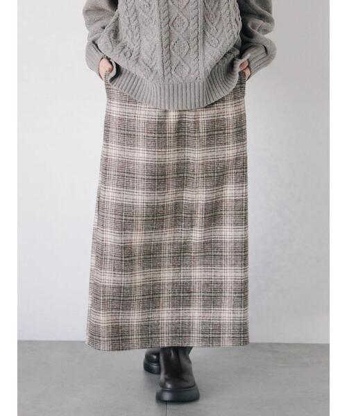 Samansa Mos2 blue(サマンサモスモスブルー)の「チェック柄スカート(スカート・レディース・グリーン/ブラック/ベージュ・F)」の16枚目の写真