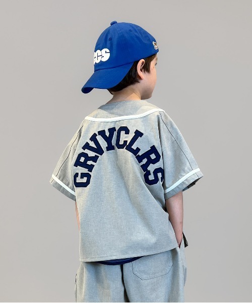 GROOVY COLORS（グルービーカラーズ）の「Polyester CANAPA Baseball Shirt（スウェット・キッズ・グレー・135/145）」の4枚目の写真