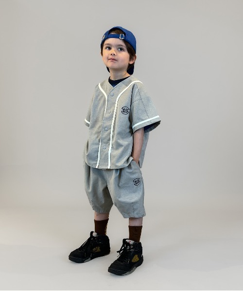 GROOVY COLORS（グルービーカラーズ）の「Polyester CANAPA Baseball Shirt（スウェット・キッズ・グレー・135/145）」の6枚目の写真