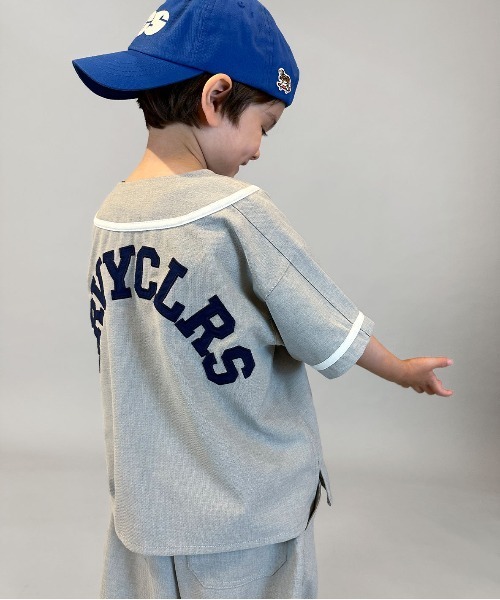 GROOVY COLORS（グルービーカラーズ）の「Polyester CANAPA Baseball Shirt（スウェット・キッズ・グレー・135/145）」の5枚目の写真