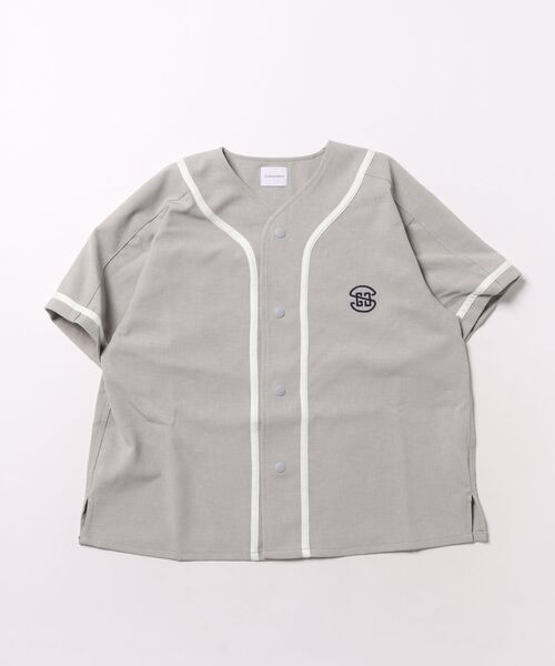 GROOVY COLORS（グルービーカラーズ）の「Polyester CANAPA Baseball Shirt（スウェット・キッズ・グレー・135/145）」の3枚目の写真