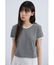 Stripe Lace Tee (Black)