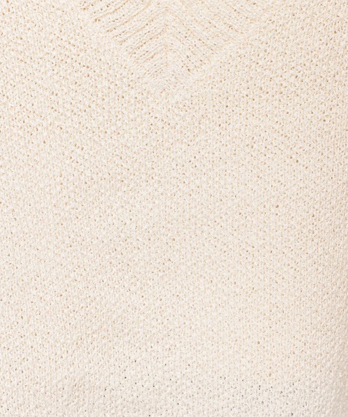 mysty woman(ミスティウーマン)の「ループヤーンショートプルオーバー 643856(ニット/セーター・レディース・アイボリー/ネイビー/イエロー・FREE)」の17枚目の写真