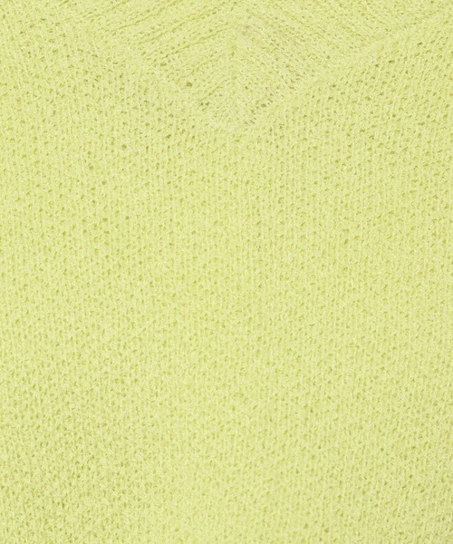 mysty woman(ミスティウーマン)の「ループヤーンショートプルオーバー 643856(ニット/セーター・レディース・アイボリー/ネイビー/イエロー・FREE)」の18枚目の写真