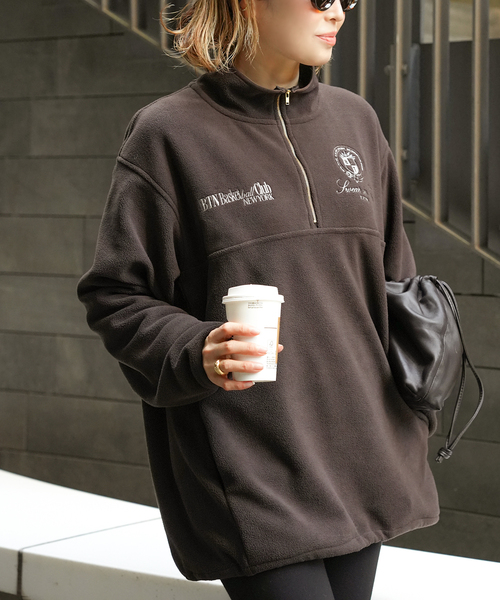 BTN Half Zip フリース（その他トップス）｜Deuxieme Classe