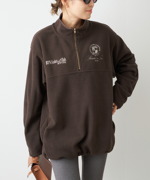 お値下げ定価¥30,800【新品タグ付】ドゥーズエムクラス　ハーフジップフリース BTN Half Zip フリース（その他トップス）｜Deuxieme Classe
