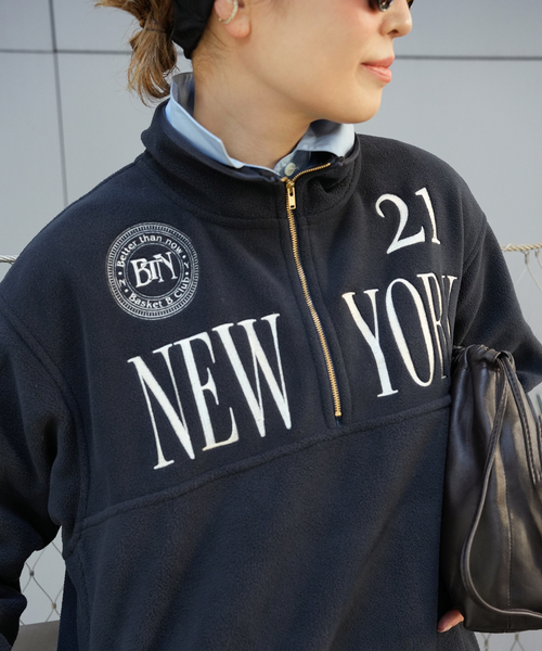 BTN Half Zip フリース（その他トップス）｜Deuxieme Classe