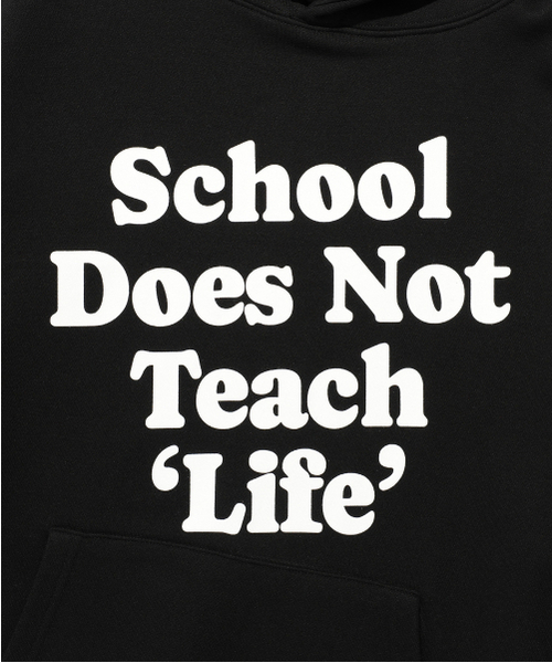 ISTKUNST(イストクンスト)の「DOES NOT TEACH HOODIE_BLACK(IK2EFMM404A)(パーカー・レディース・ブラック・M/L/S)」の4枚目の写真