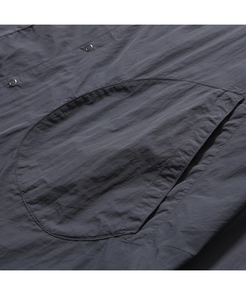 MOIF（モイフ）の「[SS25] パイロットシャツ / スレートグレー（ナイロンジャケット・メンズ・その他・M/L/S）」の6枚目の写真