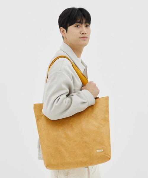 WALLAROO（ワラル）の「ワラル 3wayバッグ ラファオーバーサイズ_ベージュ（エコバッグ/サブバッグ・レディース・ベージュ・FREE）」の4枚目の写真