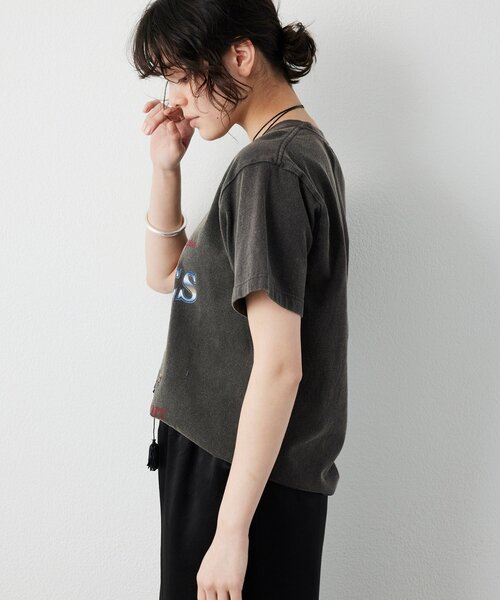 Whim Gazette（ウィムガゼット）の「Eagle Tee（Tシャツ/カットソー・レディース・チャコールグレー/ライトベージュ・FREE）」の12枚目の写真