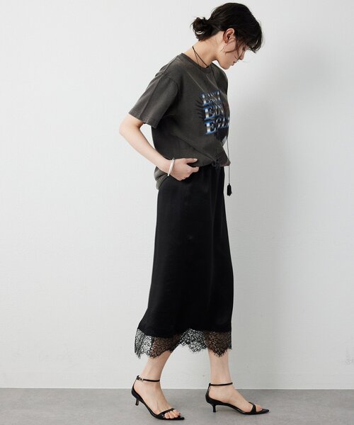 Whim Gazette（ウィムガゼット）の「Eagle Tee（Tシャツ/カットソー・レディース・チャコールグレー/ライトベージュ・FREE）」の19枚目の写真