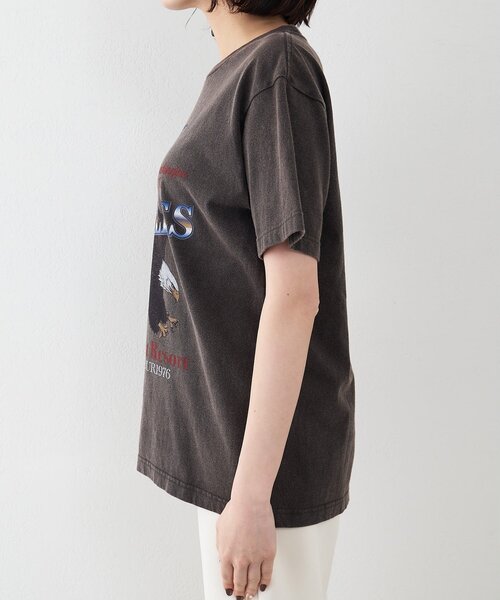 Whim Gazette（ウィムガゼット）の「Eagle Tee（Tシャツ/カットソー・レディース・チャコールグレー/ライトベージュ・FREE）」の22枚目の写真