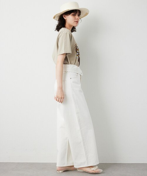 Whim Gazette（ウィムガゼット）の「Eagle Tee（Tシャツ/カットソー・レディース・チャコールグレー/ライトベージュ・FREE）」の6枚目の写真