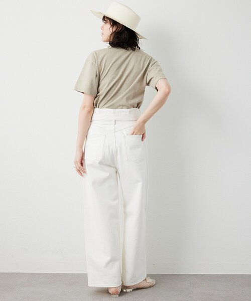 Whim Gazette（ウィムガゼット）の「Eagle Tee（Tシャツ/カットソー・レディース・チャコールグレー/ライトベージュ・FREE）」の7枚目の写真