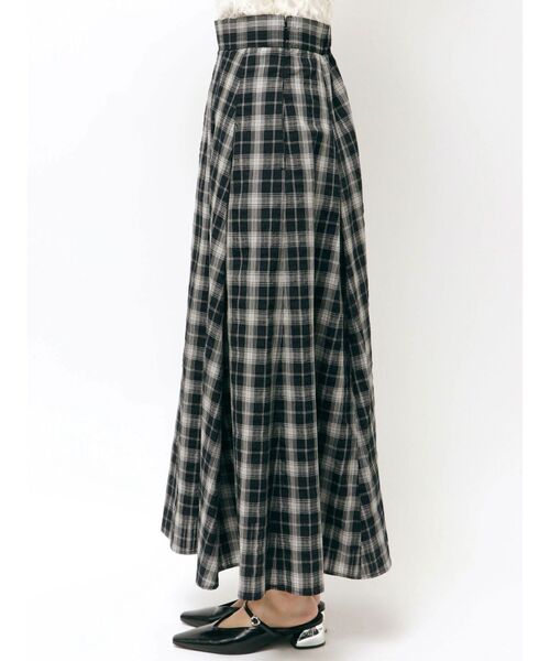 LAGUNAMOON(ラグナムーン)の「チェックタックフレアスカート 【夏服】(スカート・レディース・ブラック/ブルー・MEDIUM/SMALL)」の10枚目の写真
