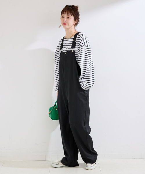 B.C STOCK(ベーセーストック)の「ウォッシャブル / タックスリーブボーダーカットソー(Tシャツ/カットソー・レディース・ブラック/ブルー/ホワイト・FREE)」の22枚目の写真