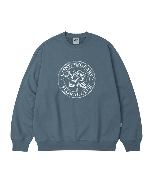 WILDROCK(ワイルドロック)の「FLORAL CLUB オーバーサイズ スウェット_9 COL(スウェット・レディース・ブラウン/ダークグレー/ネイビー/アイボリー/ブラック/ピンク/ブルー/ベージュ/チャコール・SMALL/LARGE/MEDIUM)」の12枚目の写真